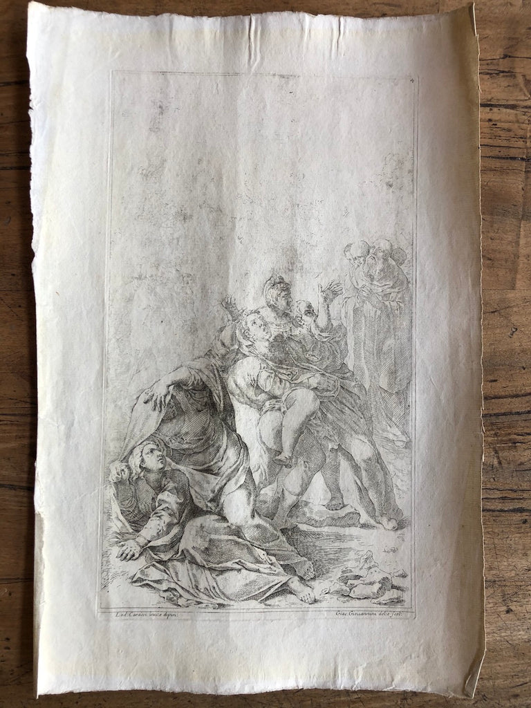 Antique Print- 18th Century Etching