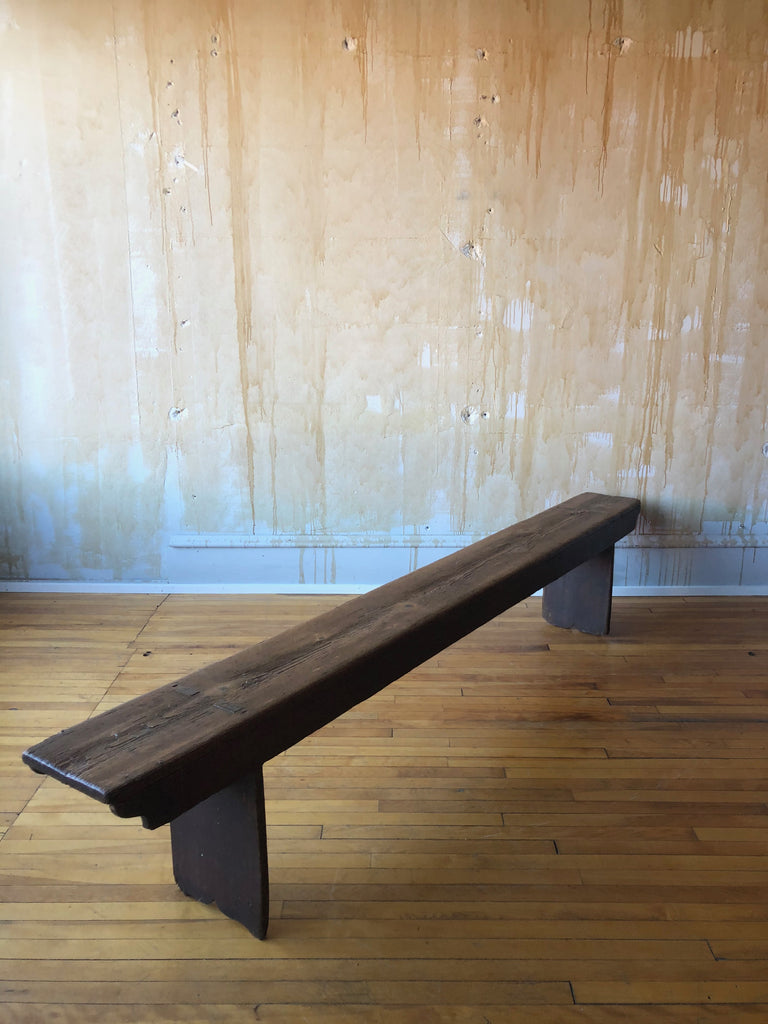 (SOLD) Rustic Italian Antique Bench