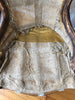 Italian Carved Chair Frame Covered in Hessian Scrim