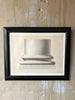 (SOLD) Antique Architectural Pencil Drawing and Watercolor - Column Base - Mercato Antiques