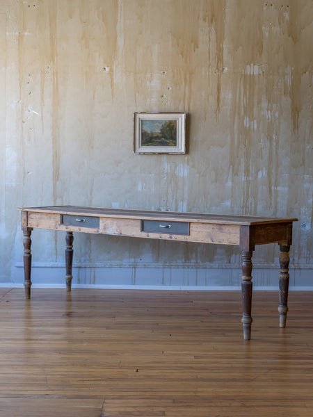 (SOLD) Rustic Italian Refectory Table - Mercato Antiques