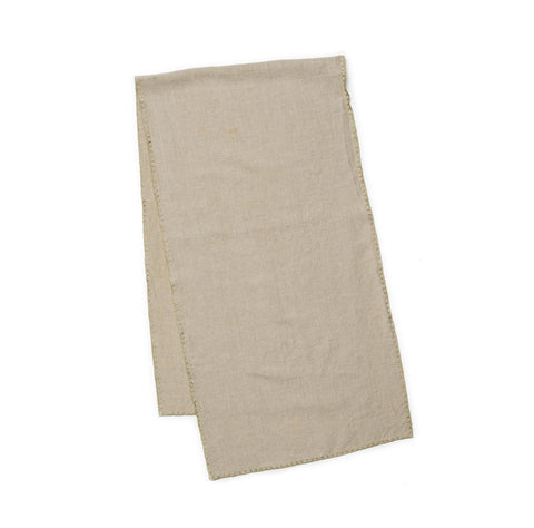 Italian Linen Table Runner - Light Gray