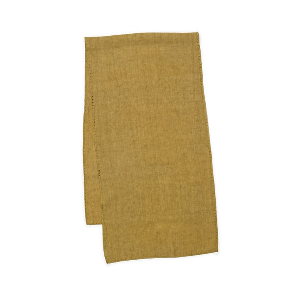 Italian Linen Table Runner - Olive - Mercato Antiques - 1