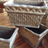 Terracotta Planters With Basketweave Design - Mercato Antiques - 5