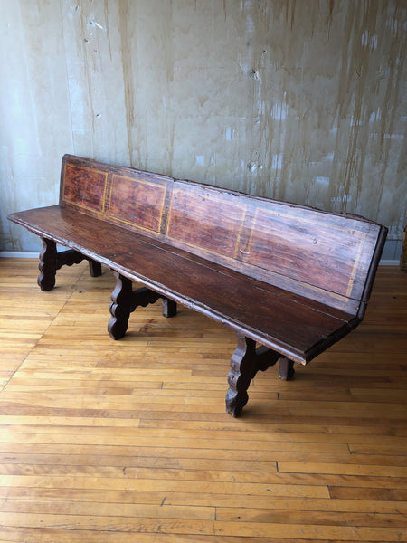 Italian Antique Hall Bench from a Palazzo