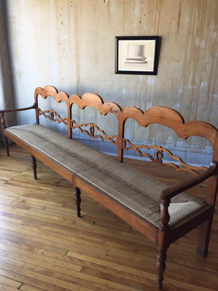 (SOLD) Long Italian Antique Bench