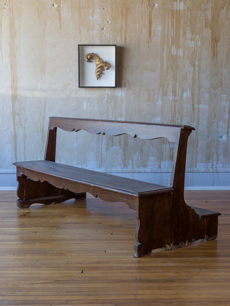 (SOLD) Italian Antique Church Pew
