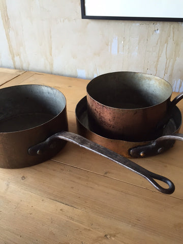 Antique Copper Cookware Set (SOLD)