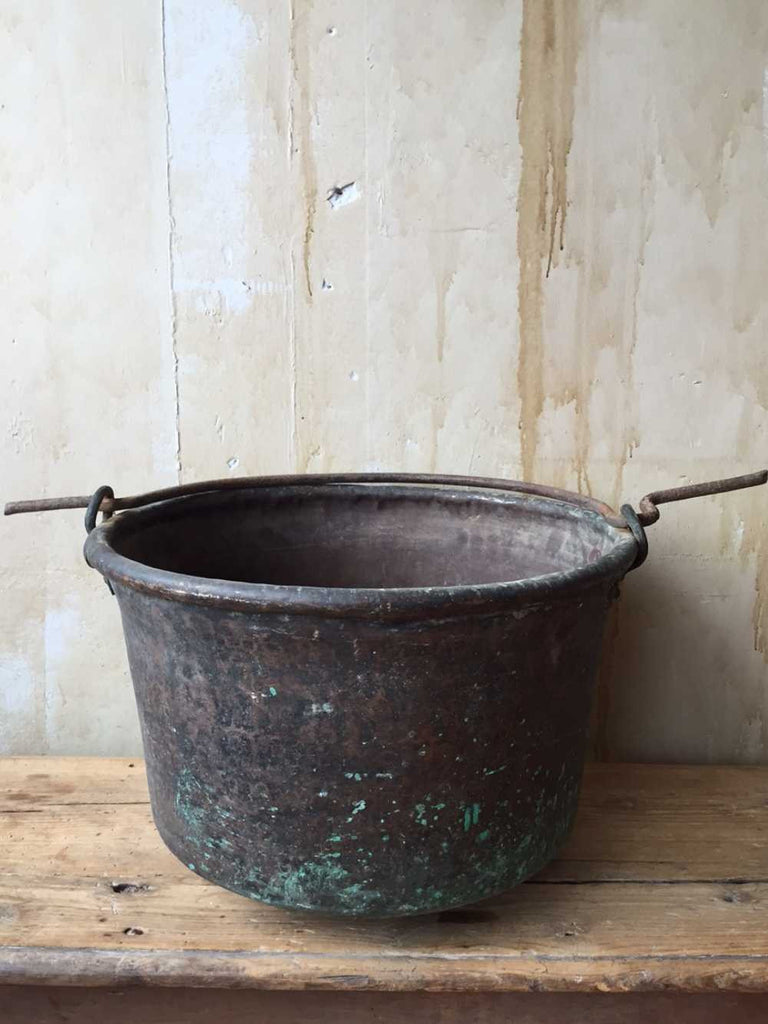 Large Tuscan Antique Cooking Pot - Mercato Antiques - 1
