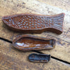 (SOLD) Glazed Terracotta Fish Shaped Molds- Set of Three