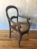 (SOLD) French Antique Walnut Arm Chair