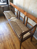 (SOLD) Italian Antique Bench with Rush Seat