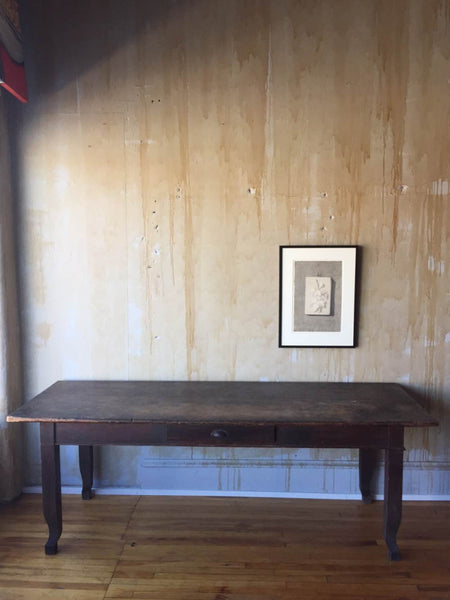 (SOLD) Italian Antique Dining Table - Seats 8 - Mercato Antiques