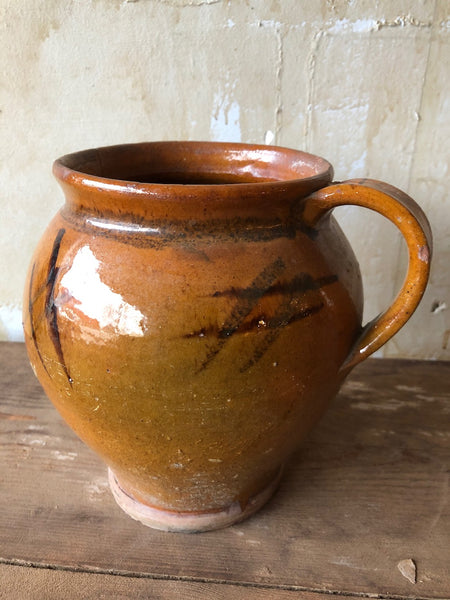 (SOLD)Italian Antique Pot- 8"H