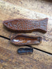 (SOLD) Glazed Terracotta Fish Shaped Molds- Set of Three