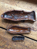 (SOLD) Glazed Terracotta Fish Shaped Molds- Set of Three