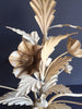 Vintage Italian Chandelier - 3 Arm Beige Floral (SOLD) - Mercato Antiques - 4