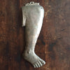 (SOLD) Silverplated Ex Voto Leg