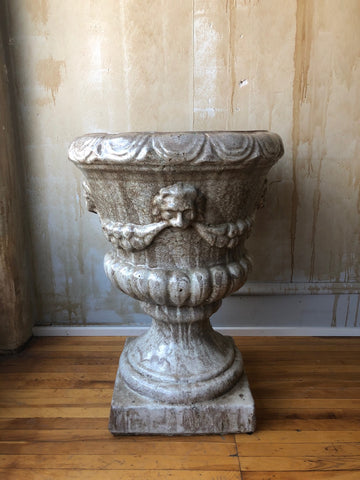 Large Italian Antique Glazed Urn- 36"H