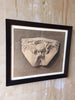 Framed Italian Antique Charcoal Drawing Gargoyle Face - Mercato Antiques - 6