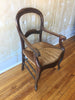 (SOLD) French Antique Walnut Arm Chair