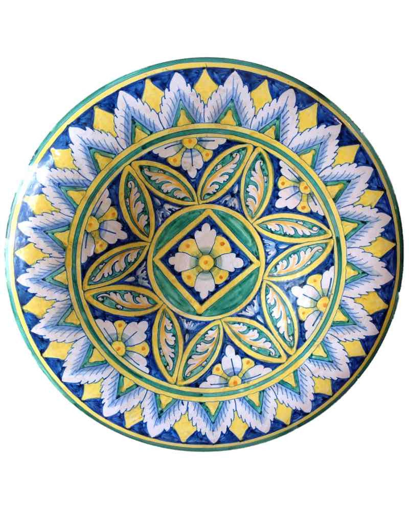 Italian Majolica Ceramic Wall Plate - Mercato Antiques - 1