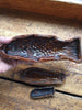 (SOLD) Glazed Terracotta Fish Shaped Molds- Set of Three