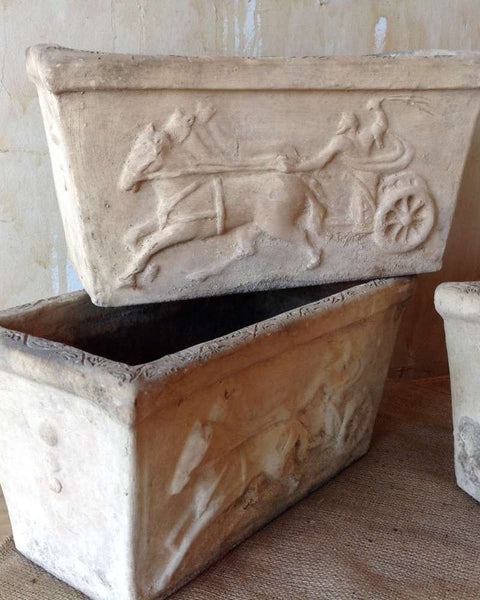 Terra Cotta Horse And Chariot Planters (SOLD OUT) - Mercato Antiques - 1