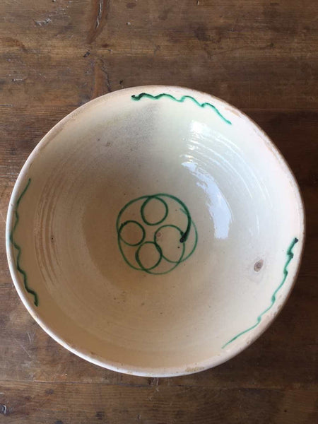 Large Rustic Italian Antique Bowl - Mercato Antiques - 1