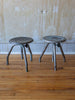 (SOLD) Pair of Italian Vintage Industrial Stools