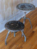 (SOLD) Pair of Italian Vintage Industrial Stools