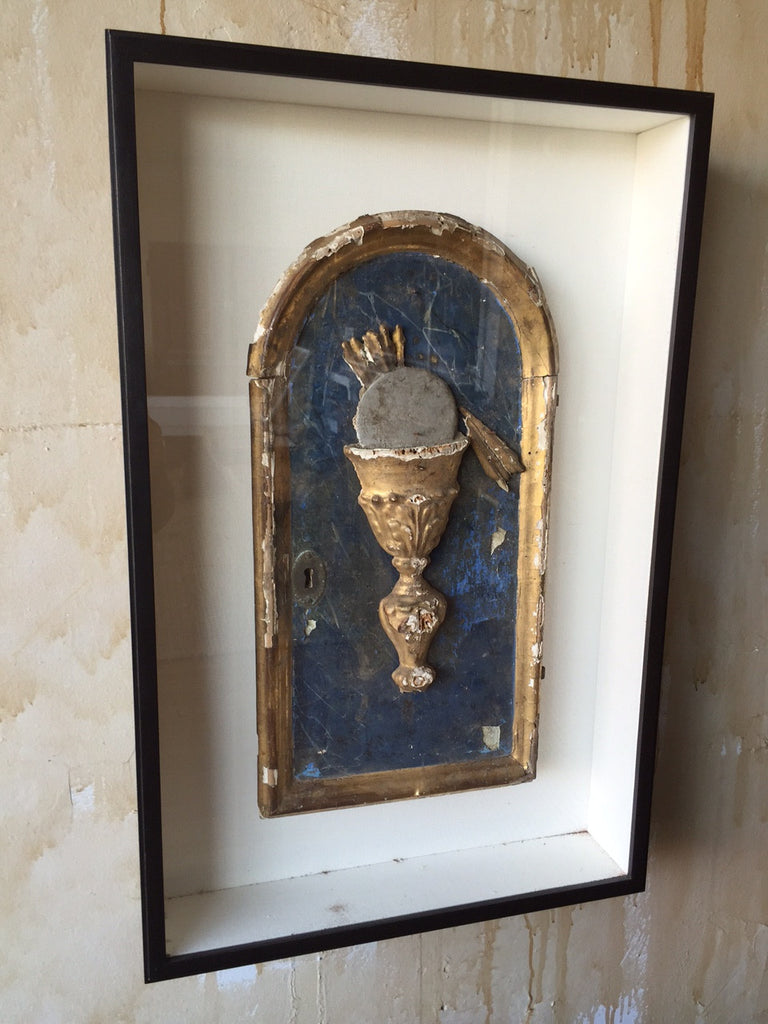 Framed Italian Antique Tabernacle Door - Mercato Antiques - 1