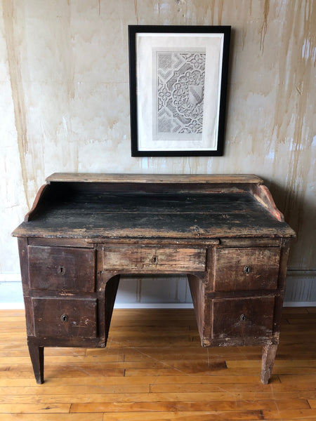 (SOLD)Rustic Tuscan Desk