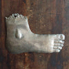 (SOLD) Large Silverplated Ex Voto Foot