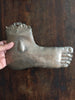 (SOLD) Large Silverplated Ex Voto Foot