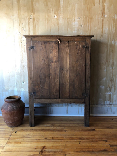 (SOLD) Rustic Italian Antique Cabinet- 66"H