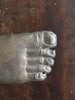 (SOLD) Large Silverplated Ex Voto Foot