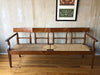 (SOLD) Italian Antique Bench with Rush Seat