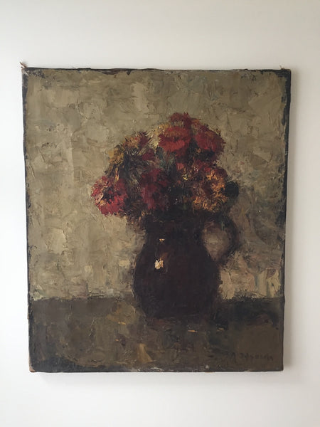 Vintage Still Life Oil Painting