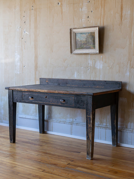 (SOLD) Rustic Vintage Work Table - Mercato Antiques