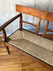 (SOLD) Italian Antique Bench with Rush Seat