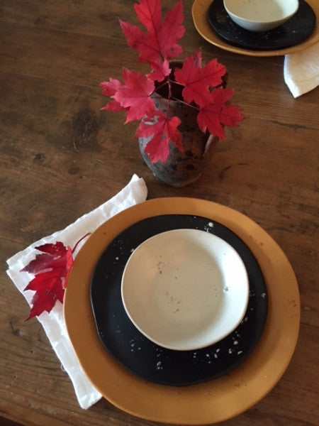 Dinner Plate, Salad Plate & Condiment Bowl Set - Mercato Antiques