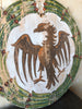 (SOLD) Pair of Italian Wine Festival  Plaques with Eagles- CIrca 1920 Montalcino