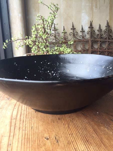 Slate Black Serving Bowl - Large - Mercato Antiques - 1