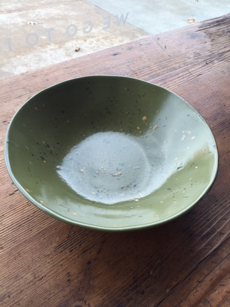 Moss Green Serving Bowl - Small - Mercato Antiques - 1
