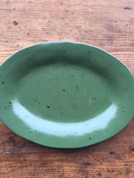 Verde Dark Green Serving Platter - Mercato Antiques - 1