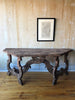 (SOLD) Large Demilune Console Tables- A Pair