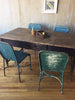 rustic antique dining table