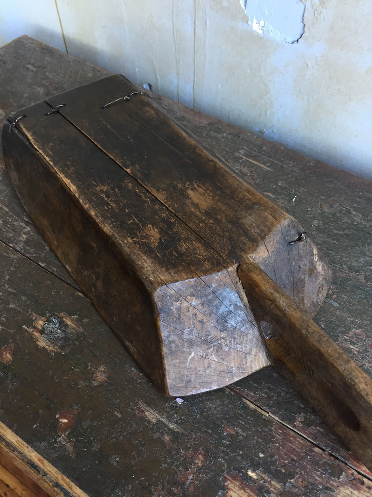 (SOLD) Antique Wooden Grain Scoop