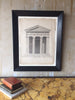 Antique Pencil and Watercolor - Architectural Facade - Mercato Antiques - 8